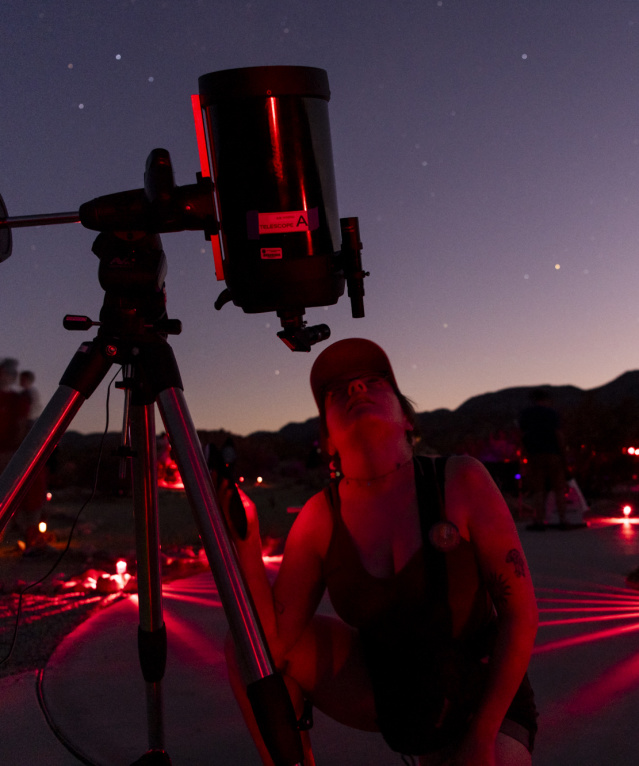 Stargazing at Sky's The Limit Observatory and Nature Center Twentynine Palms California