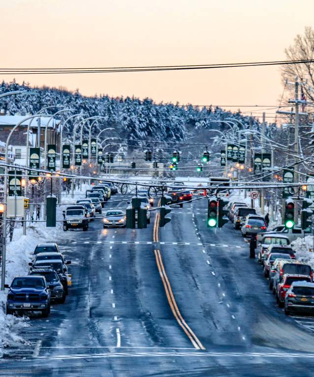 Winter in Village of Lake George