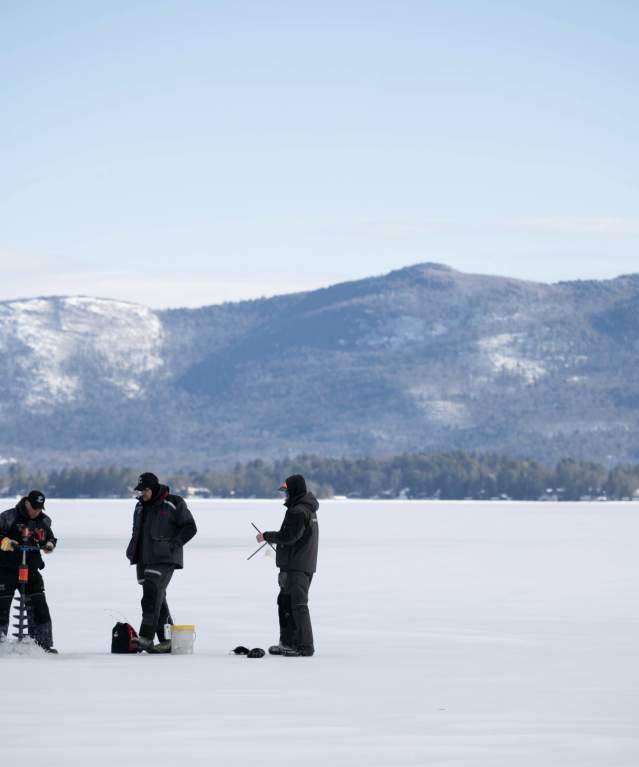Ice Fishing on Lake George