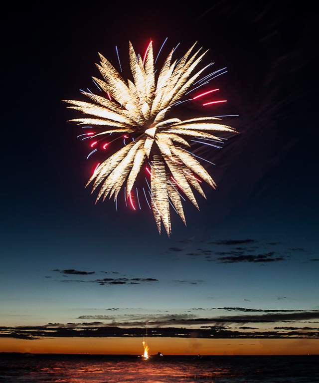 Fireworks on Cape Cod