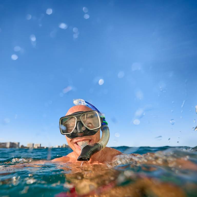 2026 Brand Campaign Man Snorkeling