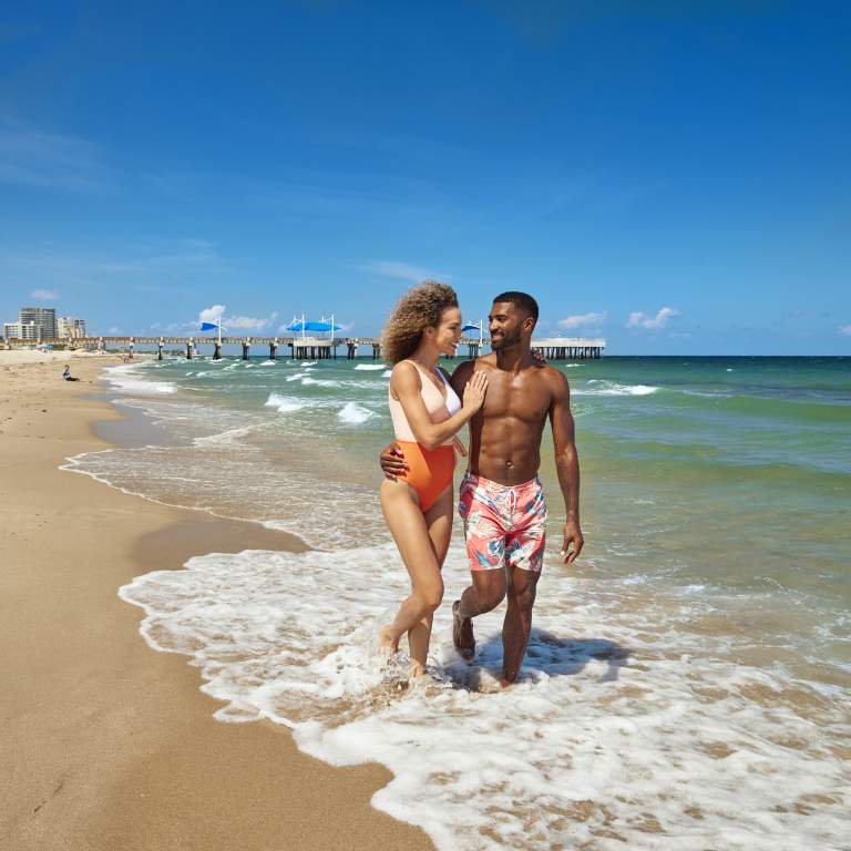 Couple On Beach