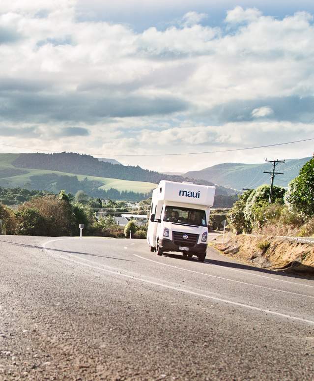 Travelling through the Catlins in a Motorhome