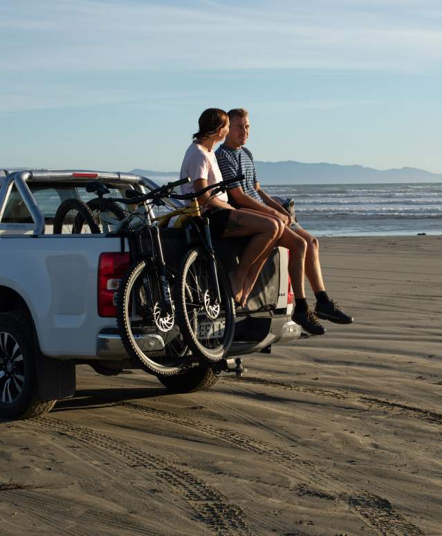 Couple on Oreti Beach