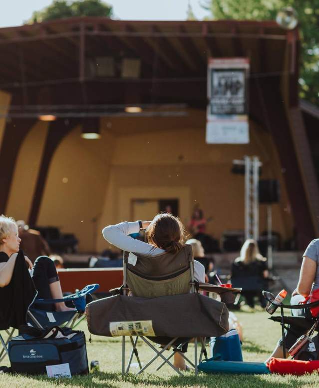During the summer, sit back and relax with live music during Levitt AMP.