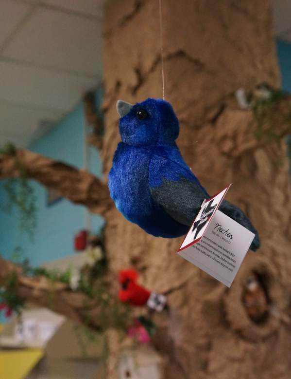 Neches Birdie hanging