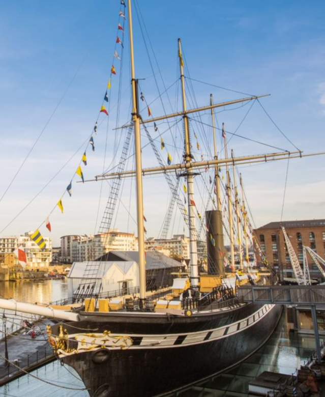 Exterior of the SS Great Britain at the Great Western Dockyard in Bristol - credit Brunel's SS Great Britain