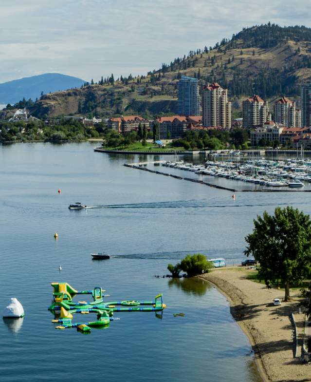 Downtown Kelowna Aerial (Summer) - Cropped