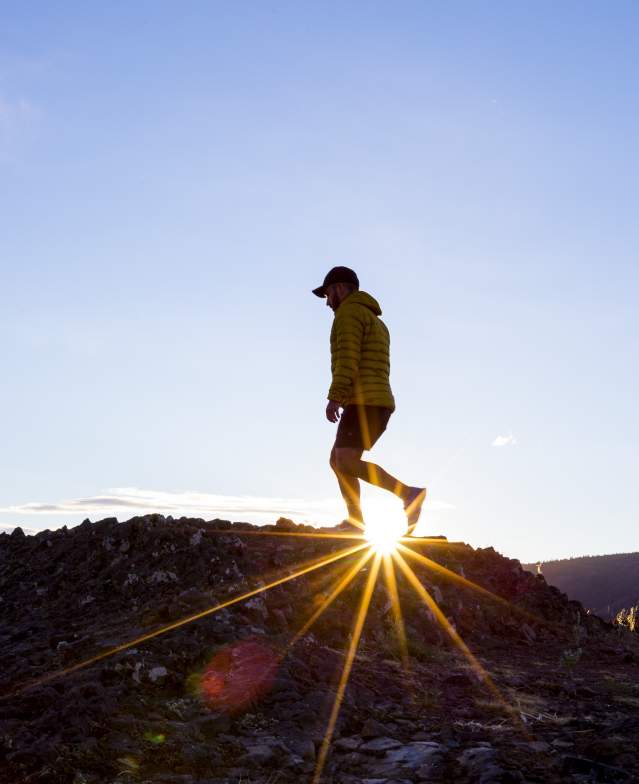 Hiking Mount Boucherie at Sunset