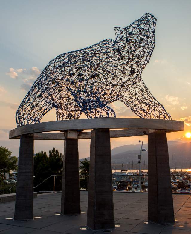 Bear Statue at Stuart Park