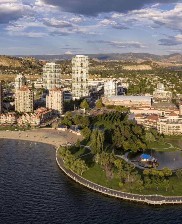 Downtown Kelowna Aerial