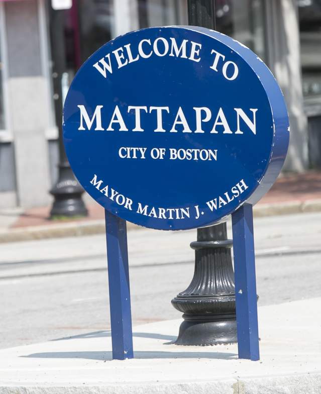 Welcome to Mattapan sign