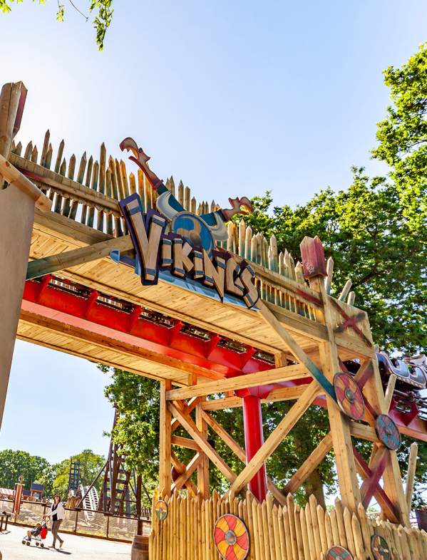 Entrance to Vikings Land at Drayton Manor Resort near Tamworth