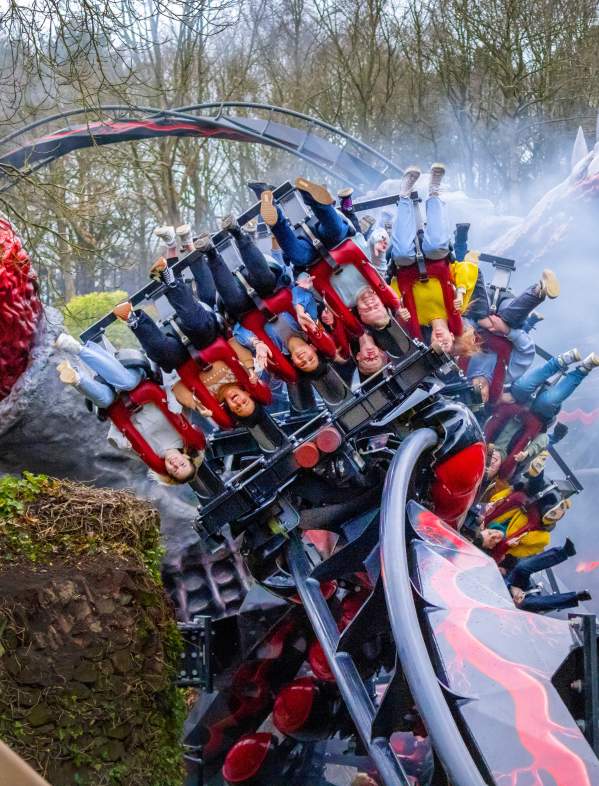 Nemesis Reborn rollercoaster at Alton Towers Resort