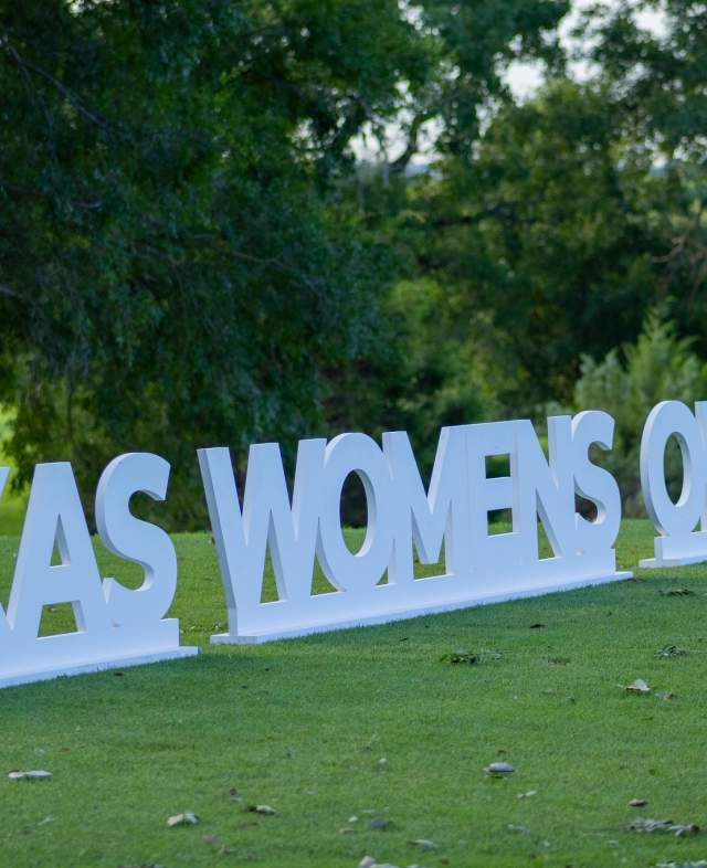Texas Women's Open Sign