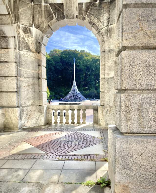 A stone archway at the Kensico Dam.