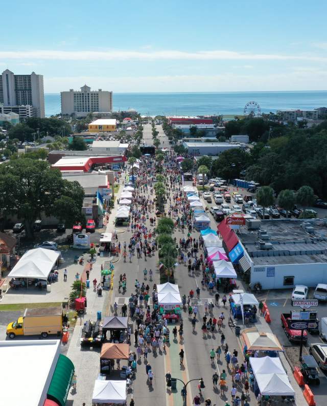 Irish Italian Festival Drone shot