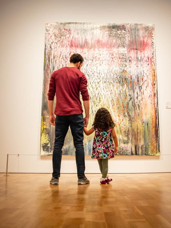 Father & Daughter at the Milwaukee Art Museum