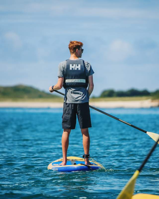 Paddleboarding teenagers
