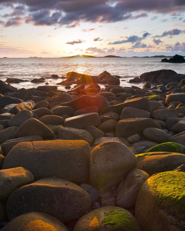 Sunset view of Scilly
