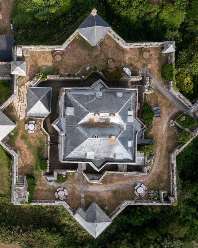 Aerial of Star Castle Hotel