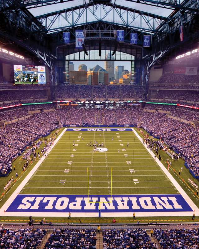 Indianapolis Colts Game at Lucas Oil Stadium.