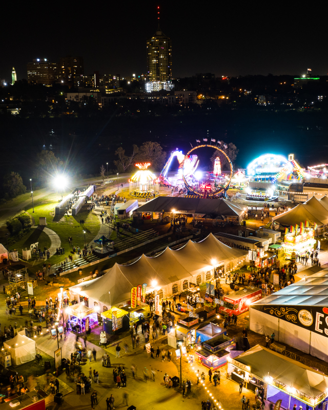 Tulsa Oktoberfest Aerial