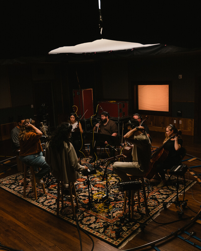 Musicians in a Recording Studio