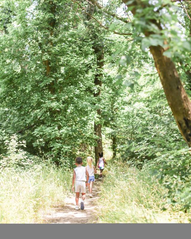 Children running in Martin Nature Park