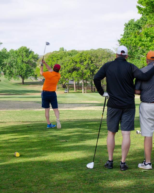 Men Golfing in OKC