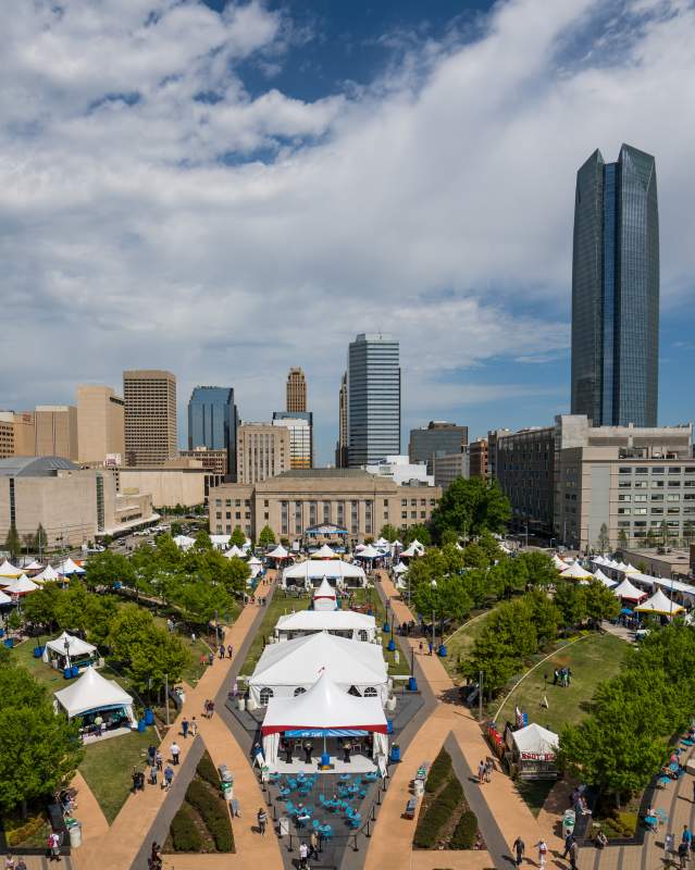 Vista of Oklahoma City's Festival of the Arts