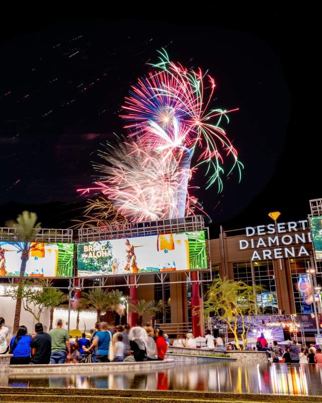 Fireworks at the Westgate Entertainment District