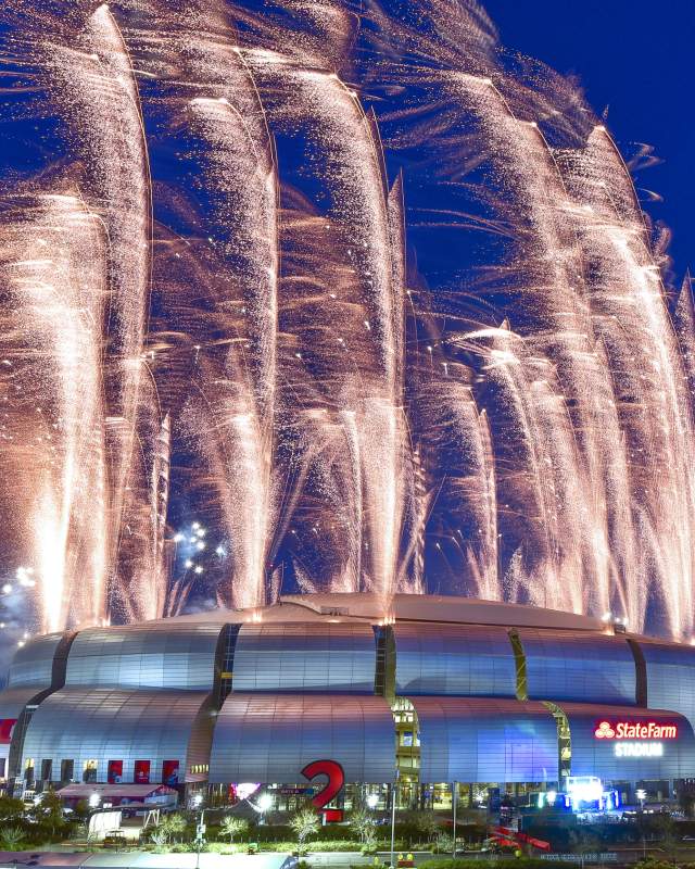 State Farm Stadium Fireworks