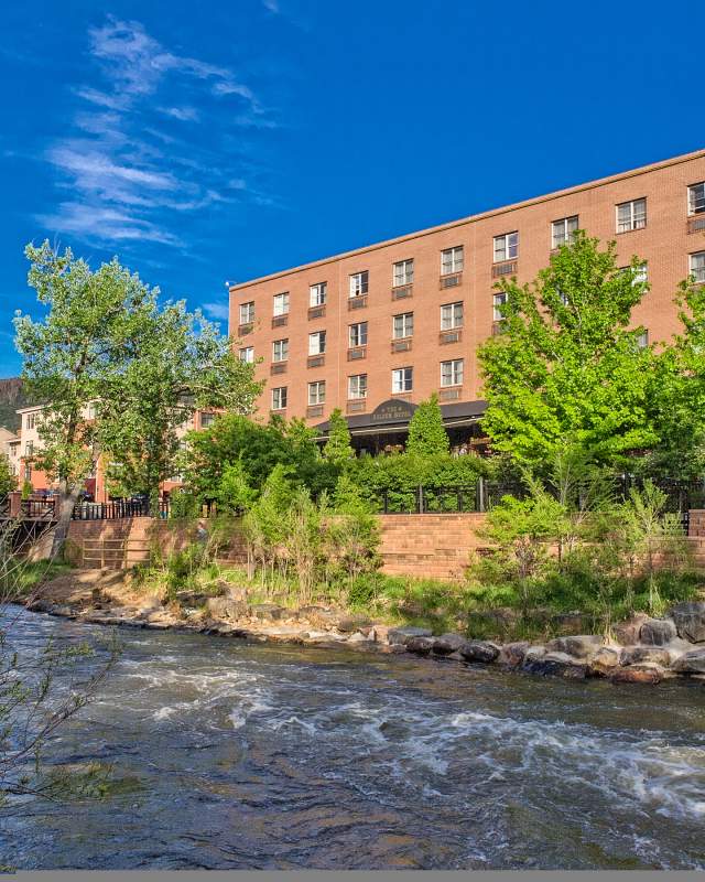 Golden Hotel Exterior Along Clear Creek