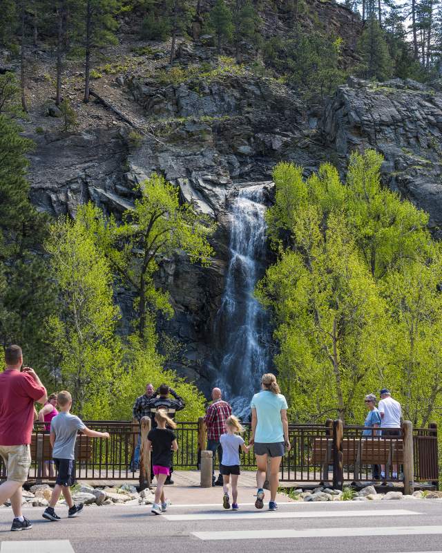 Bridal Veil Falls in Spearfish Canyon