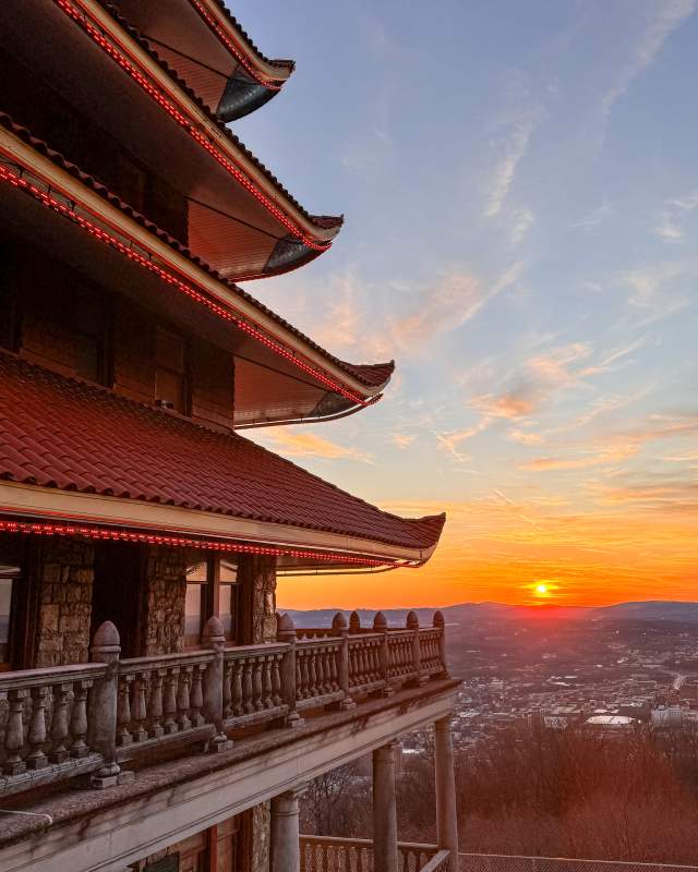 The Pagoda at Sunset