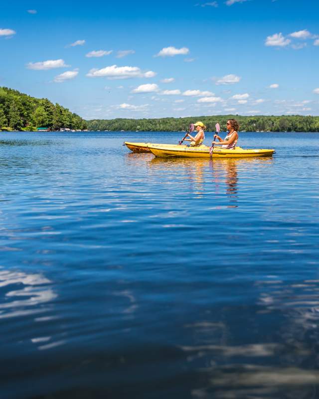 Kayaks on Long Lake