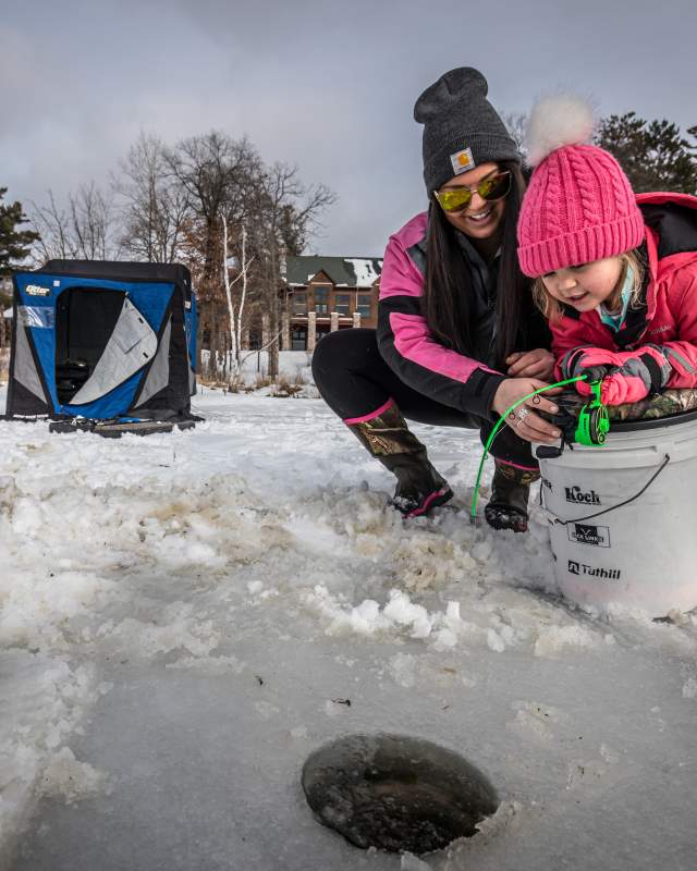 Family Ice Fishing