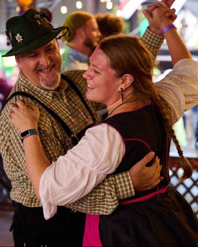 Dancing at the Liederkranz Oktoberfest