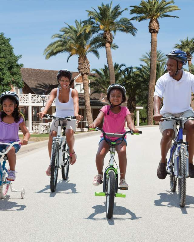 family bike ride