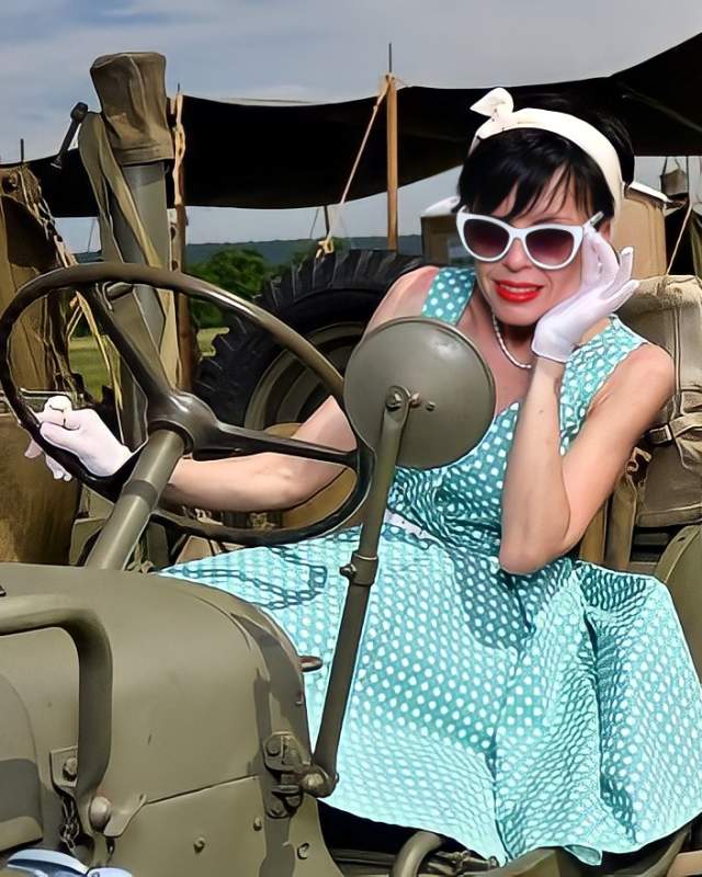 Woman at WWII Weekend