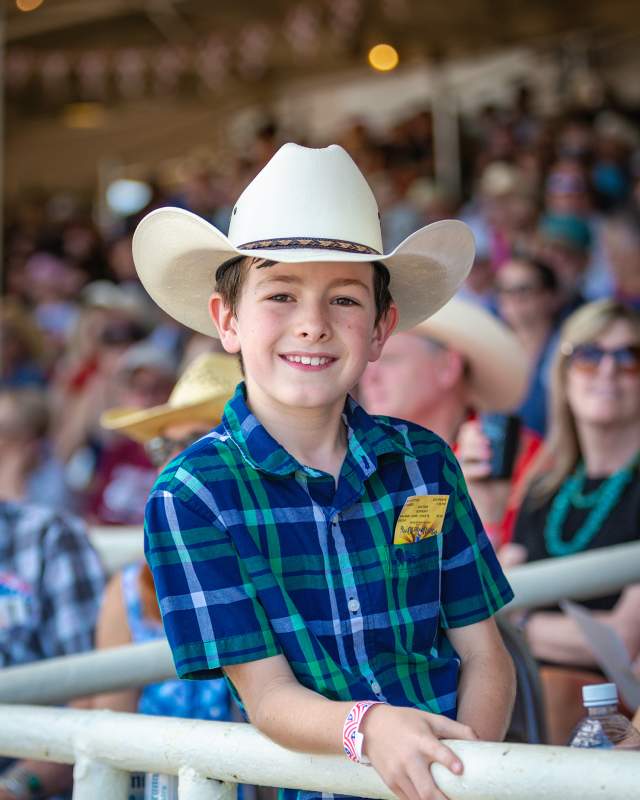 Young Boy at World's Oldest Rodeo Prescott