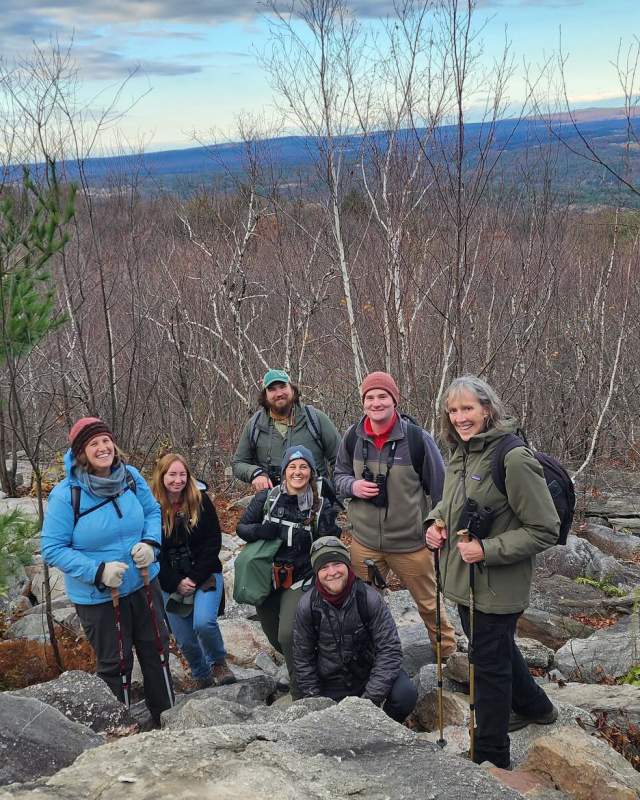Hiking at Hawk Mountain