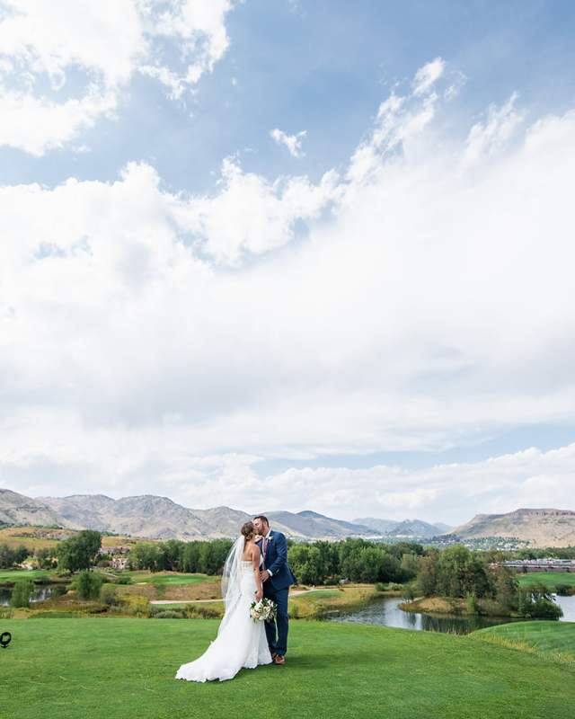 Fossil Trace Golf Course Couple Wedding Photo