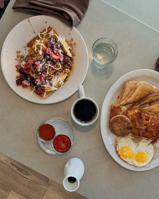 breakfast plates at Tally's silver spoon in downtown rapid city, sd