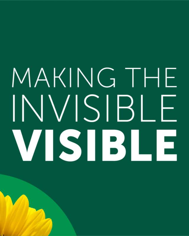 Graphic for the Hidden Disabilities Sunflower Lanyard program with the phrase ‘Making the invisible visible.’