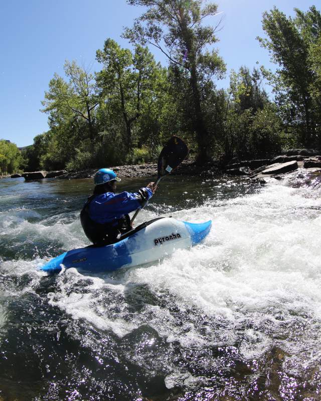 Kayaker on Clear Creek