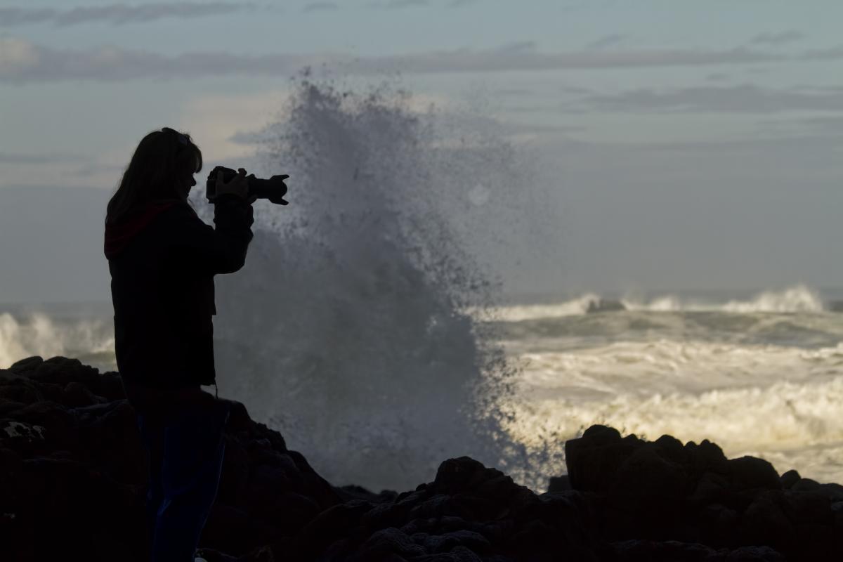 Storm Watching on the Oregon Coast by David Putzier