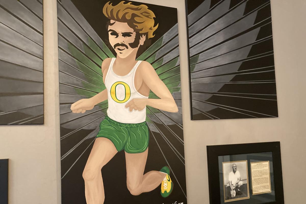 Steve Prefontaine art at The Paddock