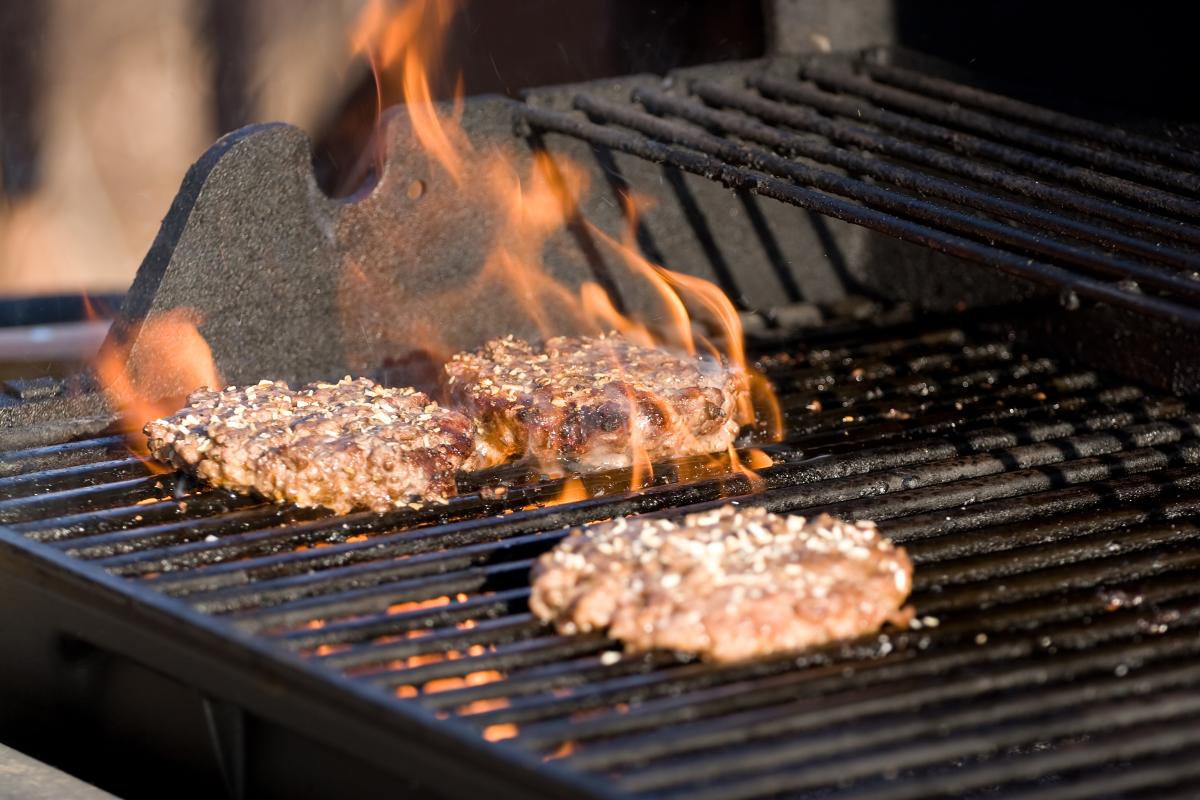 BBQ Grilling Hamburgers